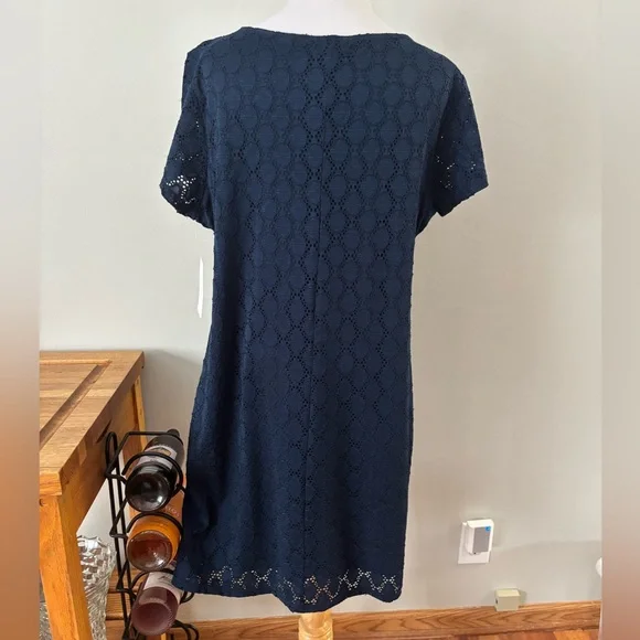 NWT Isaac Mizrahi SUPER soft navy any-occasion dress; size XXL. - Picture 3 of 8